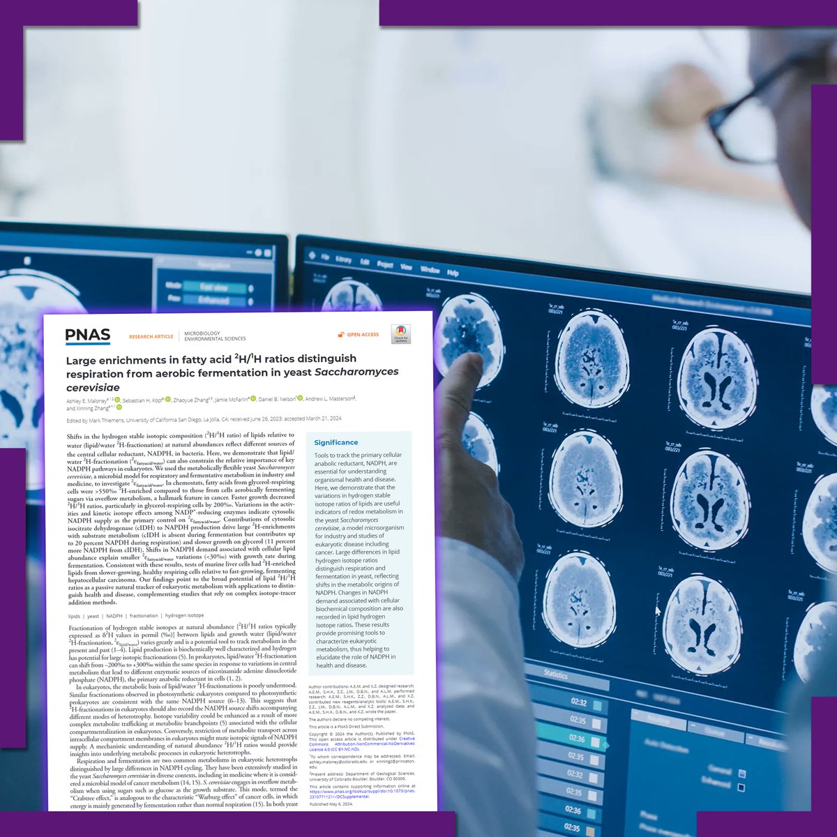 Αλλάζοντας λίγο τον τόνο από την προηγούμενη ανάρτηση, ας δούμε μια ενδιαφέρουσα έρευνα η οποία προσπάθησε να αναπτύξει τεχνική για εντοπισμό καρκινικών κυττάρων μετρώντας την αναλογία ισοτόπων υδρογόνου.

Περισσότερα στο άρθρο μας: tinyurl.com/2smvfsmy