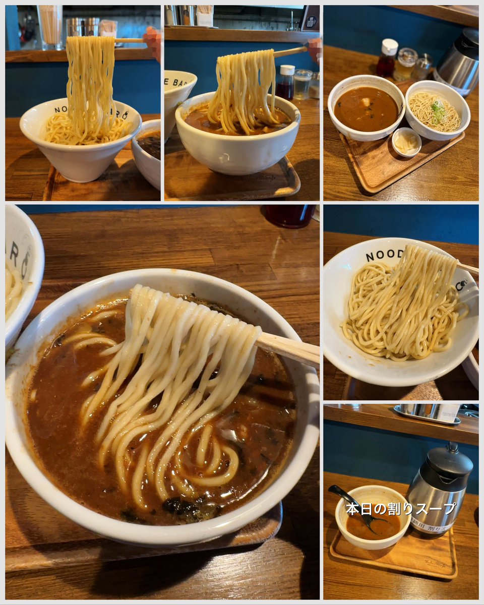 kiyoofdeath's tweet image. 濃厚魚介つけ麺 at NOODLE BAR 9

#AdditiveFree 星人w
How&apos;s life??
恵庭市界隈人気店「ヌードルバル9」!!ランチ時🈵席ワンオペの為提供迄かなり時間が掛かります。清湯系＋魚介オイル＝濃厚ながらサラサラ #自家製麺 コシの強白太麺は「大盛無料」!替え玉必須!?で煮干し割りスープfinish!!‥接客強‼️