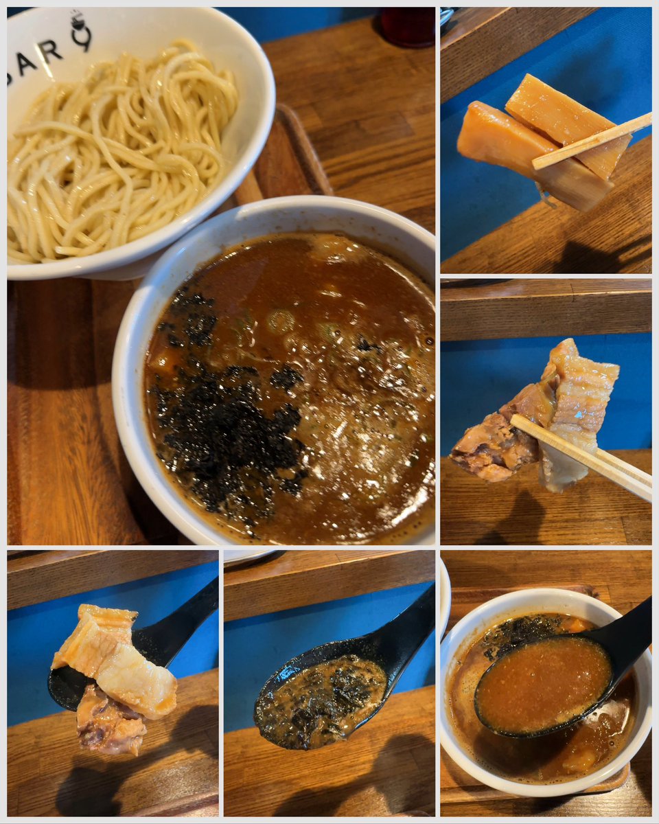 kiyoofdeath's tweet image. 濃厚魚介つけ麺 at NOODLE BAR 9

#AdditiveFree 星人w
How&apos;s life??
恵庭市界隈人気店「ヌードルバル9」!!ランチ時🈵席ワンオペの為提供迄かなり時間が掛かります。清湯系＋魚介オイル＝濃厚ながらサラサラ #自家製麺 コシの強白太麺は「大盛無料」!替え玉必須!?で煮干し割りスープfinish!!‥接客強‼️