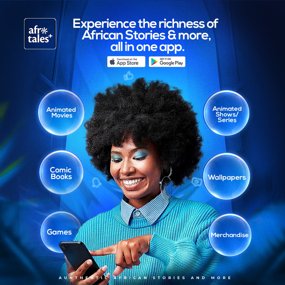 Experience all this on Afrotales+ .. Download it now on Appstore &amp; Playstore 

#Afrotalesplus #TrendingNow #entertainment