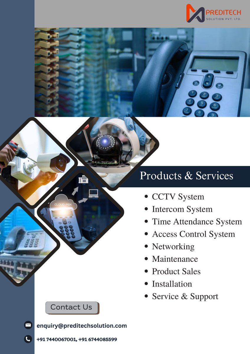 preditech's tweet image. &quot;Telecom expertise, security guaranteed, stay connected stay ahead&quot;.
Visit Us: preditechsolution.com
#pbxsystem #cctvsystem #pbxsolution #epabx #ippbxsystem #hikvisioncctv #pbxinstallation #Maintenance #installation #neos #synteltelecom #serviceandsupport #preditechsolution