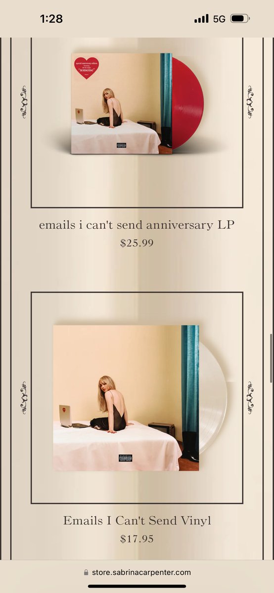 daisymmeadows's tweet image. SABRINA CARPENTER GIVEAWAY💋

Album so good it’s making me generous 🤭 
I will be choosing one person to receive any vinyl/cd from the Sabrina store
Winner will be chosen on 8/30 &amp;lt;3

*open to anywhere the Sabrina Store ships too

Good luck to everyone💌💋#ShortNSweet @TeamSabrina