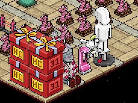 QabikPixel's tweet image. Search Lush on @habbo .com ❤️ For HoH &amp;amp; Trivia giveaways! Giving away : Mini rares, Comfort bunny, hc boxes &amp;amp; so much more ❤️