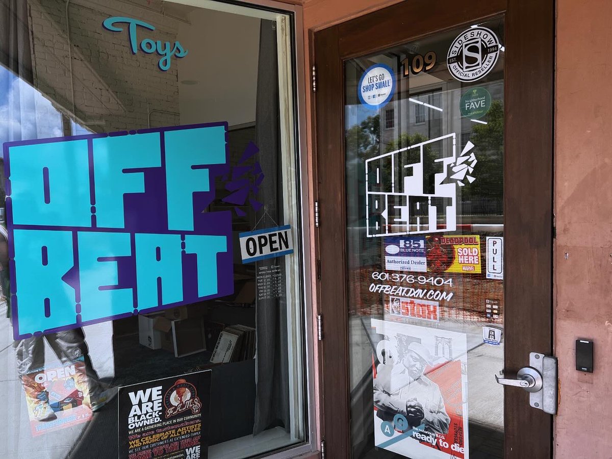 Open today from 12-7pm
Parking on Amite and Capital streets.