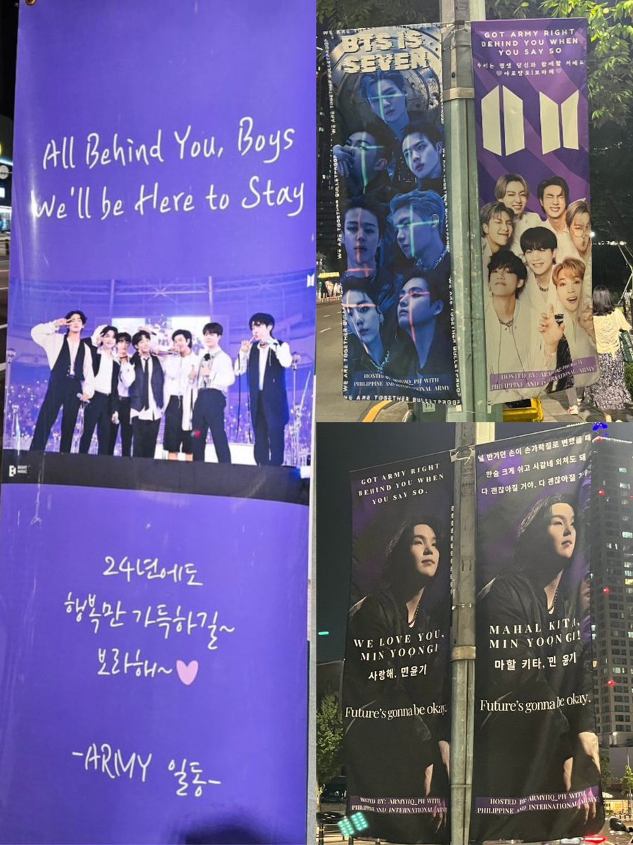 bora_phile's tweet image. ARMY WILL ALWAYS BE THERE FOR BTS 🥹💜

#BTSis7
#ARMYHQ_PH
#WeAreTogetherBulletProof 
#YoongiNeverWalksAlone
