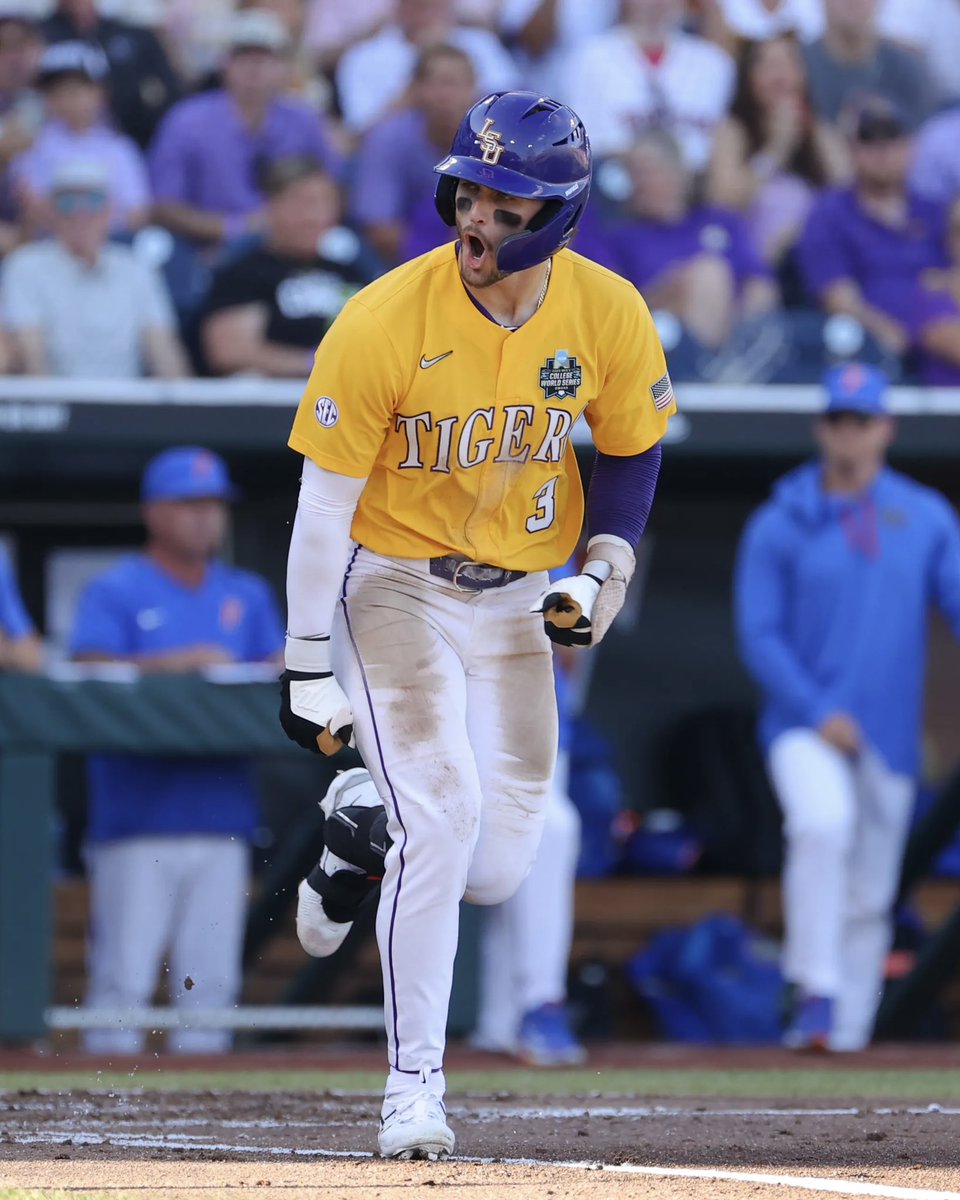 #LSU became the first school to have the 1st and 2nd picks in the MLB Draft in the 2023 Draft.

Now Paul Skenes and Dylan Crews are both big leaguers. 

Two of the best to ever wear the purple and gold🐯