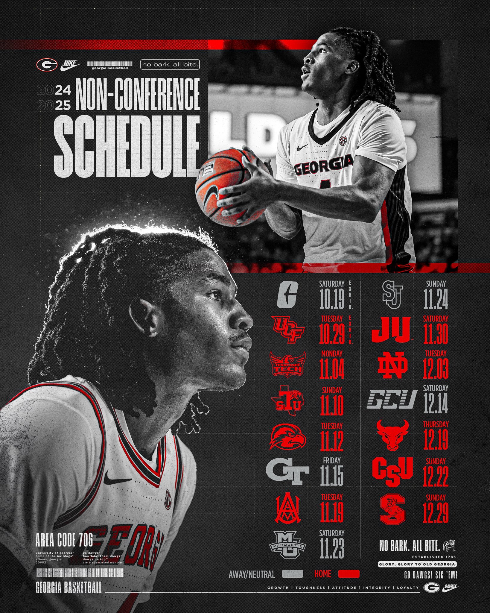 Georgia basketball schedule discount