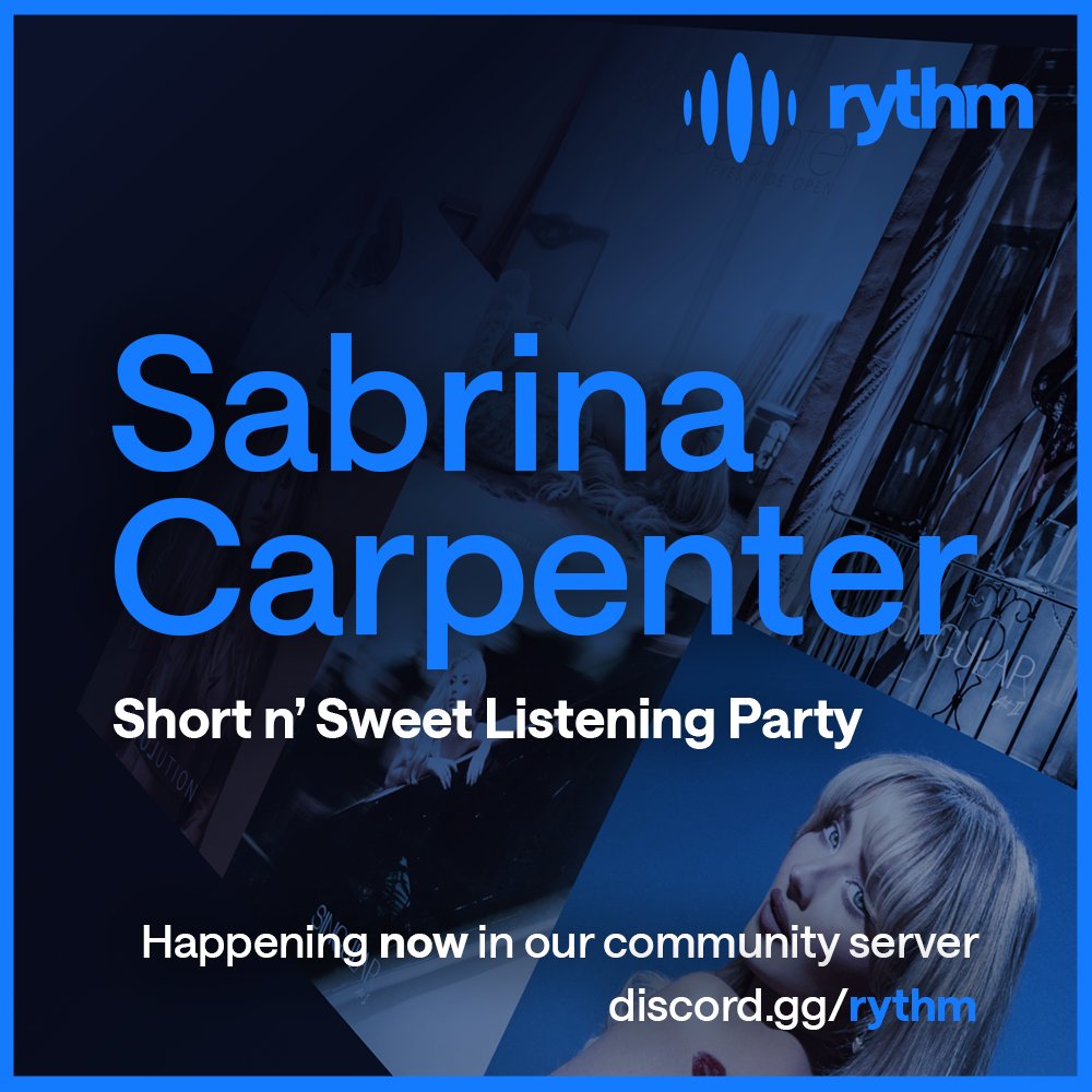 We're hosting a listening party for Sabrina Carpenter's latest album "Short n' Sweet" now in our community server!
