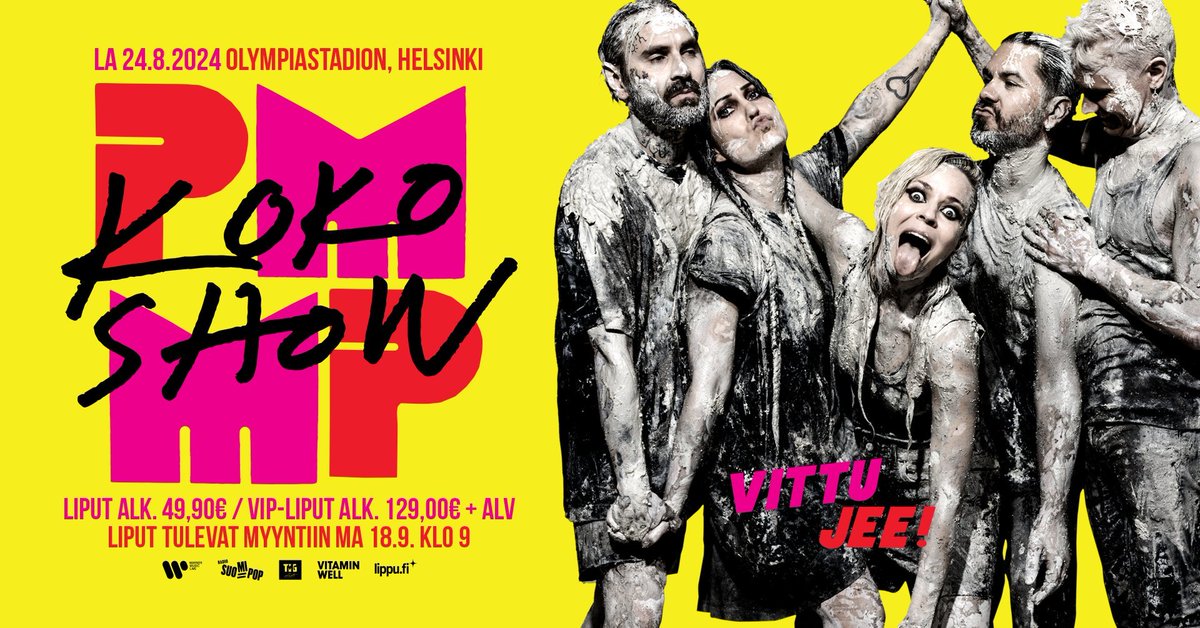 ArmyAdity's tweet image. - Tickets On Sale -

PMMP - KOKO SHOW
23 Aug • Fri • 18:00 • 2024
Olympic Stadium, Finland

BUY TICKETS &amp;gt; prf.hn/l/VxjDqNb

#PMMP #PMMPTickets #KOKOSHOW