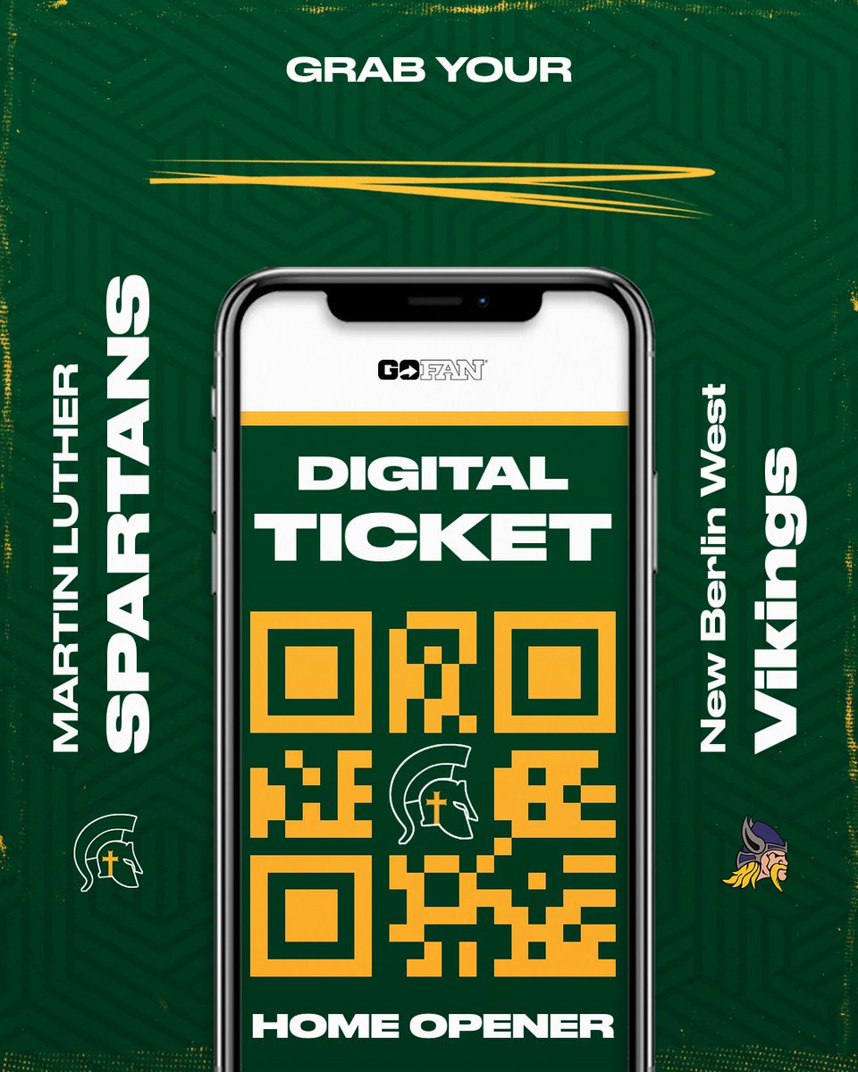 ML Spartan Athletics (@ml_spartans) on Twitter photo FOOTBALL IS HERE! The Spartans open up the regular season vs. New Berlin West in a Week 1 non-conference match-up at Gene Schneider field! Remember to get your tickets before you arrive at gofan.co/app/school/WI1…. <a href="/martinlutherhs/">Martin Luther HS</a> FOOTBALL IS HERE! The Spartans open up the regular season vs. New Berlin West in a Week 1 non-conference match-up at Gene Schneider field! Remember to get your tickets before you arrive at gofan.co/app/school/WI1…. <a href="/martinlutherhs/">Martin Luther HS</a>