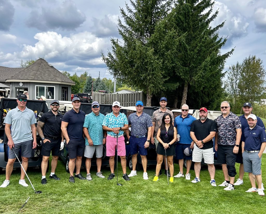 YRPAca's tweet image. Proud to be supporting @SimcoeSouth’s Fallen Heroes Memorial Golf Tournament with our fellow members. Proceeds from today’s tournament will be donated to @BootsOTGround, a 24 hour support line for First Responders in Ontario.

#SupportingOurCommunities