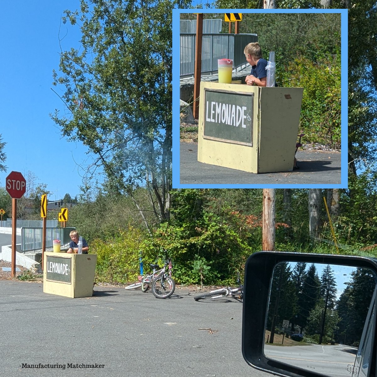 I Brake for Lemonade Stands (&amp; Business Opps) 
linkedin.com/posts/mfgmatch…