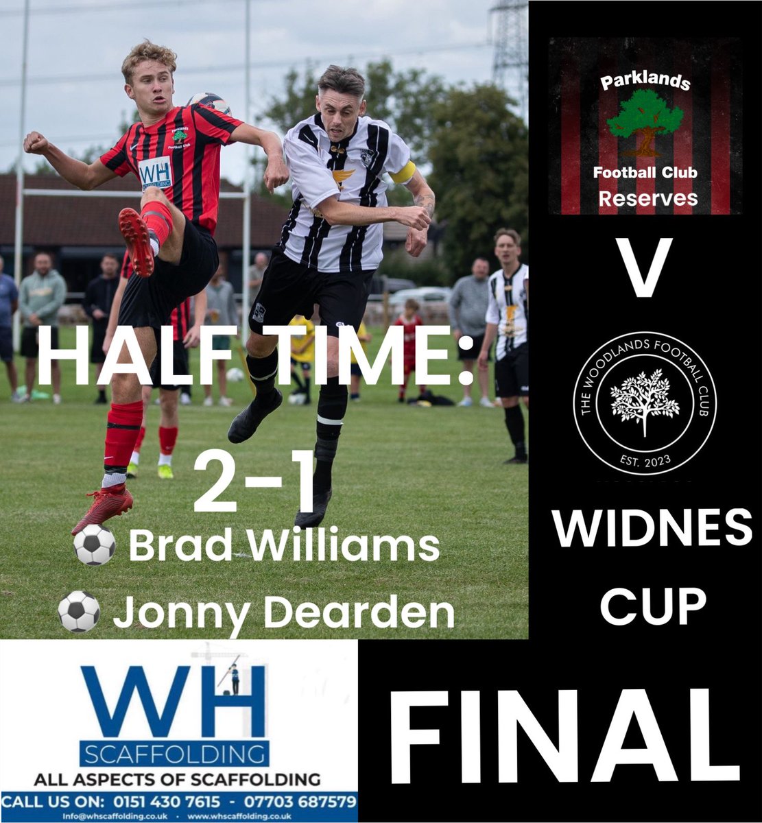 Half time - Parklands 2 <a href="/FCWoodlands2023/">FC Woodlands</a> 1

<a href="/WidnesCup/">WidnesFootballForum</a> Final