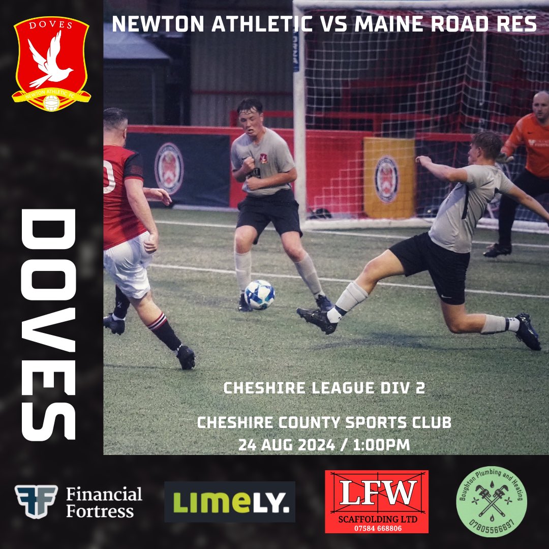 Newton Athletic (@newtonath_doves) on Twitter photo FIXTURE |
We welcome <a href="/MaineRoadRes/">Maine Road Reserves</a> to <a href="/CheshireThe/">The Cheshire</a> tomorrow afternoon
All support welcome
<a href="/CheshireFL/">Cheshire Football League ⚽️</a> FIXTURE |
We welcome <a href="/MaineRoadRes/">Maine Road Reserves</a> to <a href="/CheshireThe/">The Cheshire</a> tomorrow afternoon
All support welcome
<a href="/CheshireFL/">Cheshire Football League ⚽️</a>