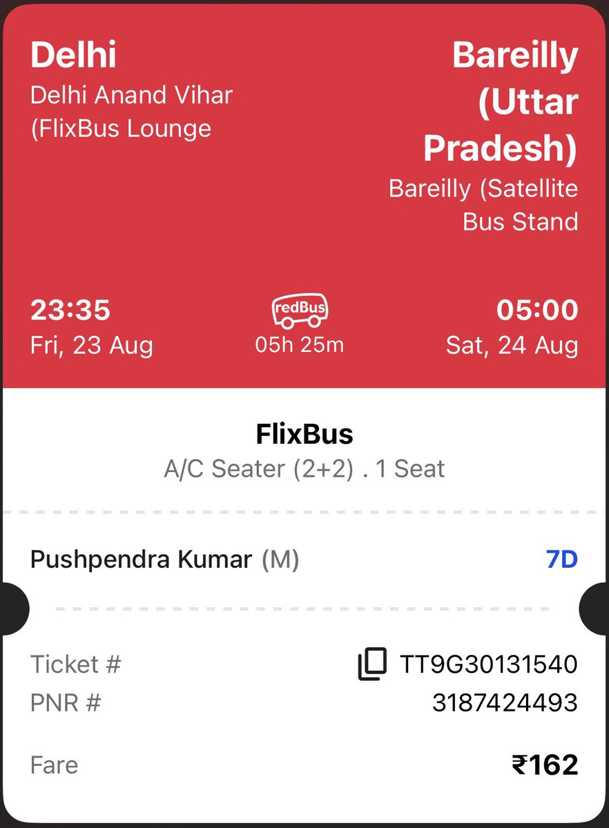 Web_Developer28's tweet image. Hey @FlixBus @redBus_in I’m at flix bus launge at Anand vihar, both of you not providing me any alternative, And redBus informed me now at this time.
My departure time was 11:35 and @redBus_in informing me at 11:40 something.
Now I’m calling @DelhiPolice for help.