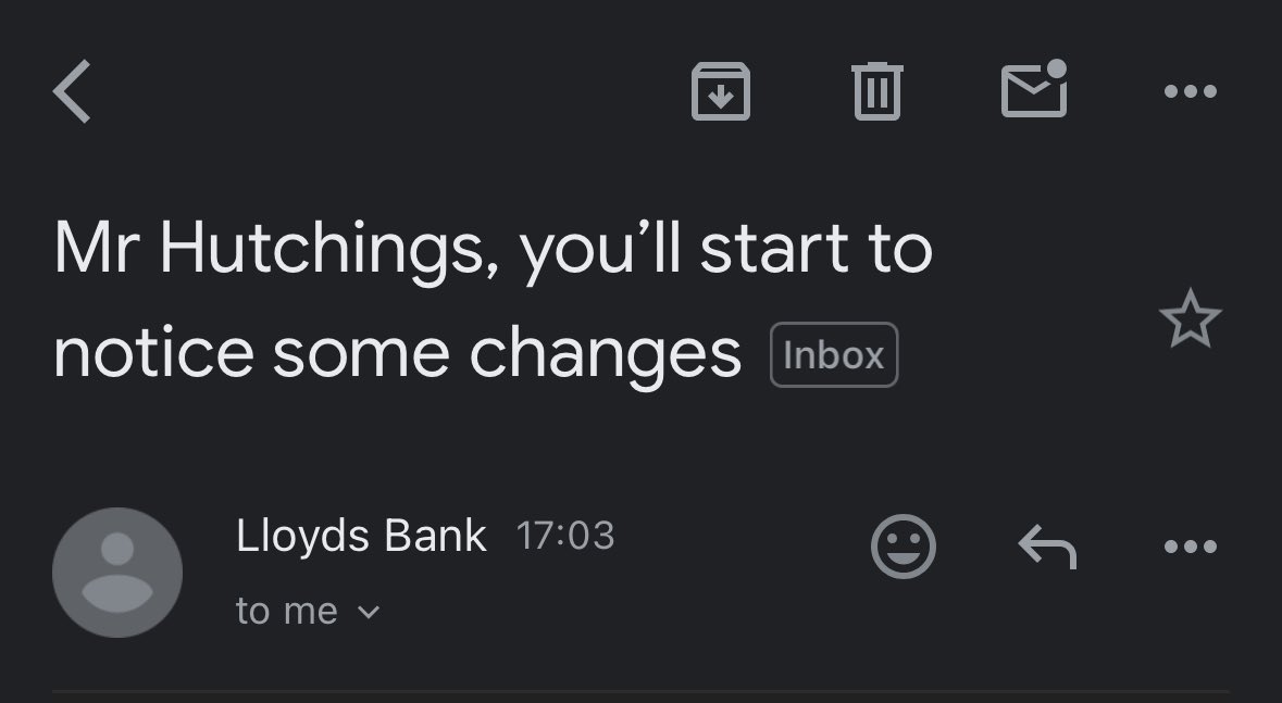 Why does it sound like Lloyds Bank are about to give me the puberty talk ffs