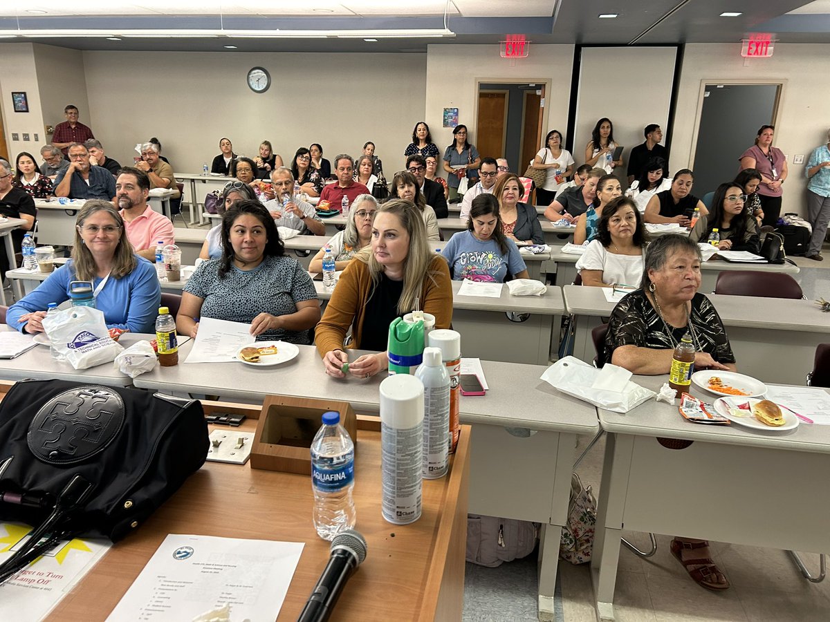 #EPCC proud! Both Health CTE, Math and Science and Nursing divisions conducted great and successful staff and faculty meeting on Thursday, 8/23, informing them about the different and customized services such as CSD, library, counseling, tutoring,health assisting our students!