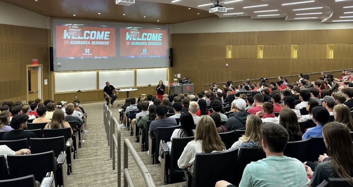 Tim Hodges (@timhodges402) on Twitter photo It’s back to school at <a href="/UNLincoln/">University of Nebraska-Lincoln</a>! Dean <a href="/KathyFarrellUNL/">Kathy Farrell</a> and I enjoyed meeting with about 350 of our new <a href="/NebraskaBiz/">Nebraska Business</a> students. Can’t wait to see them again in class on Monday! It’s back to school at <a href="/UNLincoln/">University of Nebraska-Lincoln</a>! Dean <a href="/KathyFarrellUNL/">Kathy Farrell</a> and I enjoyed meeting with about 350 of our new <a href="/NebraskaBiz/">Nebraska Business</a> students. Can’t wait to see them again in class on Monday!