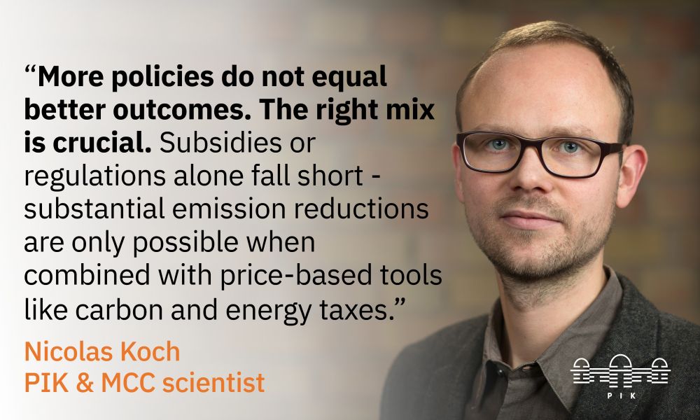 Potsdam Institute for Climate Impact Research PIK (@pik_climate) on Twitter photo 1⃣5⃣0⃣0⃣ climate policy measures analysed
4⃣1⃣ countries across 6⃣ continents
6⃣3⃣ successful climate policies
🆕 PIK & <a href="/MCC_Berlin/">MCC Berlin</a> study on climate policy measures evaluation
👉Nicolas Koch <a href="/AStechemesser/">Annika Stechemesser</a> <a href="/FelixPretis/">Felix Pretis</a> <a href="/i_ebba/">Ebba Mark</a> et al. <a href="/OECD/">OECD ➡️ Better Policies for Better Lives</a> <a href="/UniofOxford/">University of Oxford</a>
🔗science.org/doi/10.1126/sc… 1⃣5⃣0⃣0⃣ climate policy measures analysed
4⃣1⃣ countries across 6⃣ continents
6⃣3⃣ successful climate policies
🆕 PIK & <a href="/MCC_Berlin/">MCC Berlin</a> study on climate policy measures evaluation
👉Nicolas Koch <a href="/AStechemesser/">Annika Stechemesser</a> <a href="/FelixPretis/">Felix Pretis</a> <a href="/i_ebba/">Ebba Mark</a> et al. <a href="/OECD/">OECD ➡️ Better Policies for Better Lives</a> <a href="/UniofOxford/">University of Oxford</a>
🔗science.org/doi/10.1126/sc…