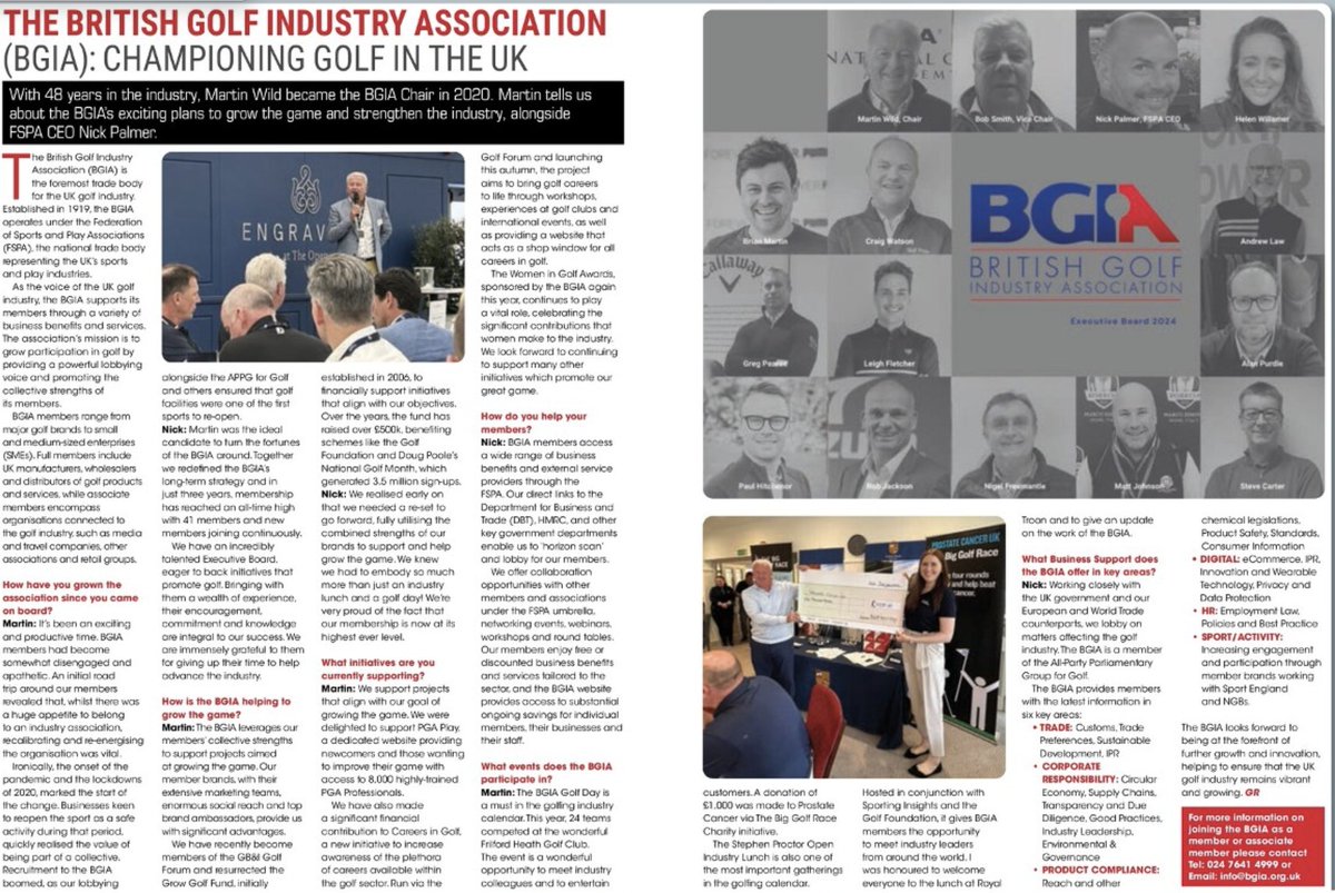TheBGIA (@thebgia) on Twitter photo NEW article in <a href="/GolfRetailing/">GolfRetailing</a> magazine. BGIA Chair Martin Wild and the FSPA's Nick Palmer outline exciting plans to grow the game and strengthen the industry: rebrand.ly/8i2a8mo (p.28/29) #Golf NEW article in <a href="/GolfRetailing/">GolfRetailing</a> magazine. BGIA Chair Martin Wild and the FSPA's Nick Palmer outline exciting plans to grow the game and strengthen the industry: rebrand.ly/8i2a8mo (p.28/29) #Golf