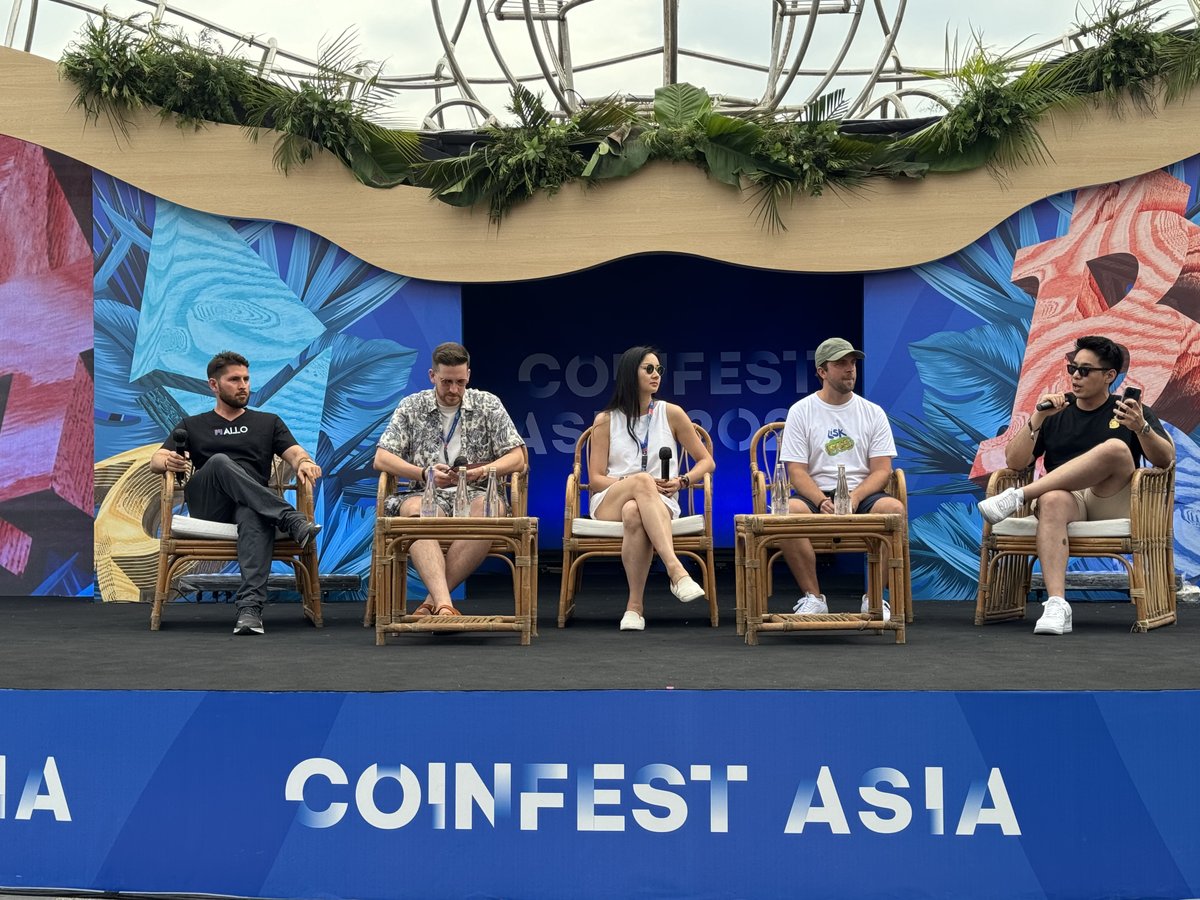 Allo Founder <a href="/kadvani/">Kingsley Advani</a> speaking at <a href="/CoinfestAsia/">Coinfest Asia</a> today on the topic of Tokenizing Reality: Real World Assets Redefining DeFi Yields with fellow panelists <a href="/domschwenter/">Dominic | Lisk</a> <a href="/jp_mullin888/">JP Mullin (🕉, 🏘️)</a> <a href="/rrah622/">Rania Rah l Ondo Finance</a> <a href="/LiskHQ/">Lisk</a> <a href="/MANTRA_Chain/">MANTRA | Tokenizing RWAs</a> <a href="/OndoFinance/">Ondo Finance</a>