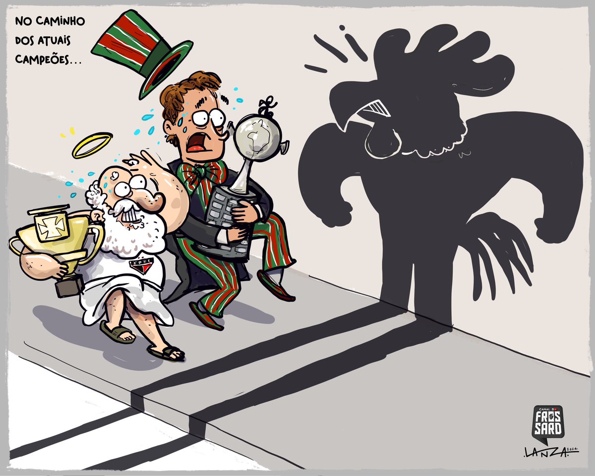 Nós estamos preocupados, mas eles também estão.

Pra cima deles, Galo! Que venham as quartas!

🖼️: <a href="/brunolanza_art/">Bruno Lanza</a>