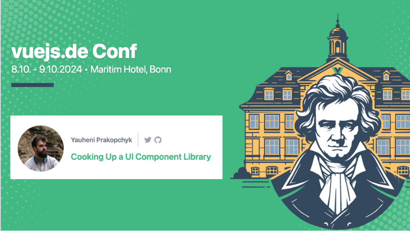 vuestic_ui's tweet photo. 🗣️Our CTO will be speaking at the @vue_js_de Conf this October 🕺 He’ll be sharing insights on "Cooking Up a UI Component Library," drawing from our extensive experience in building #VusticUI framework

#VueJS #OpenSource #OpenSourceCommunity #Vue #VueJsDe #VueConf #VueJsDe2024 https://t.co/uV6PsZqyPI