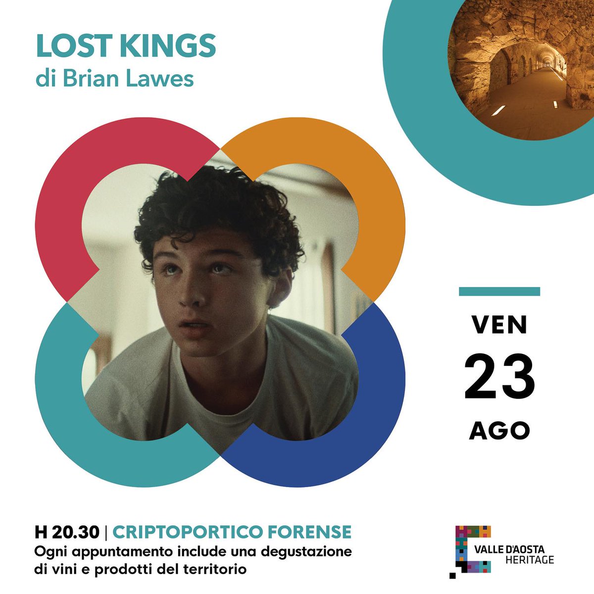 CultureVdA's tweet photo. #23agosto Non perdetevi questa sera a partire dalle 20,30 l'ultimo appuntamento con la rassegna di #cortometraggi al #Criptoportico forense di #Aosta!
👉https://t.co/wFKEqYa1P3 https://t.co/9R88G41b0m