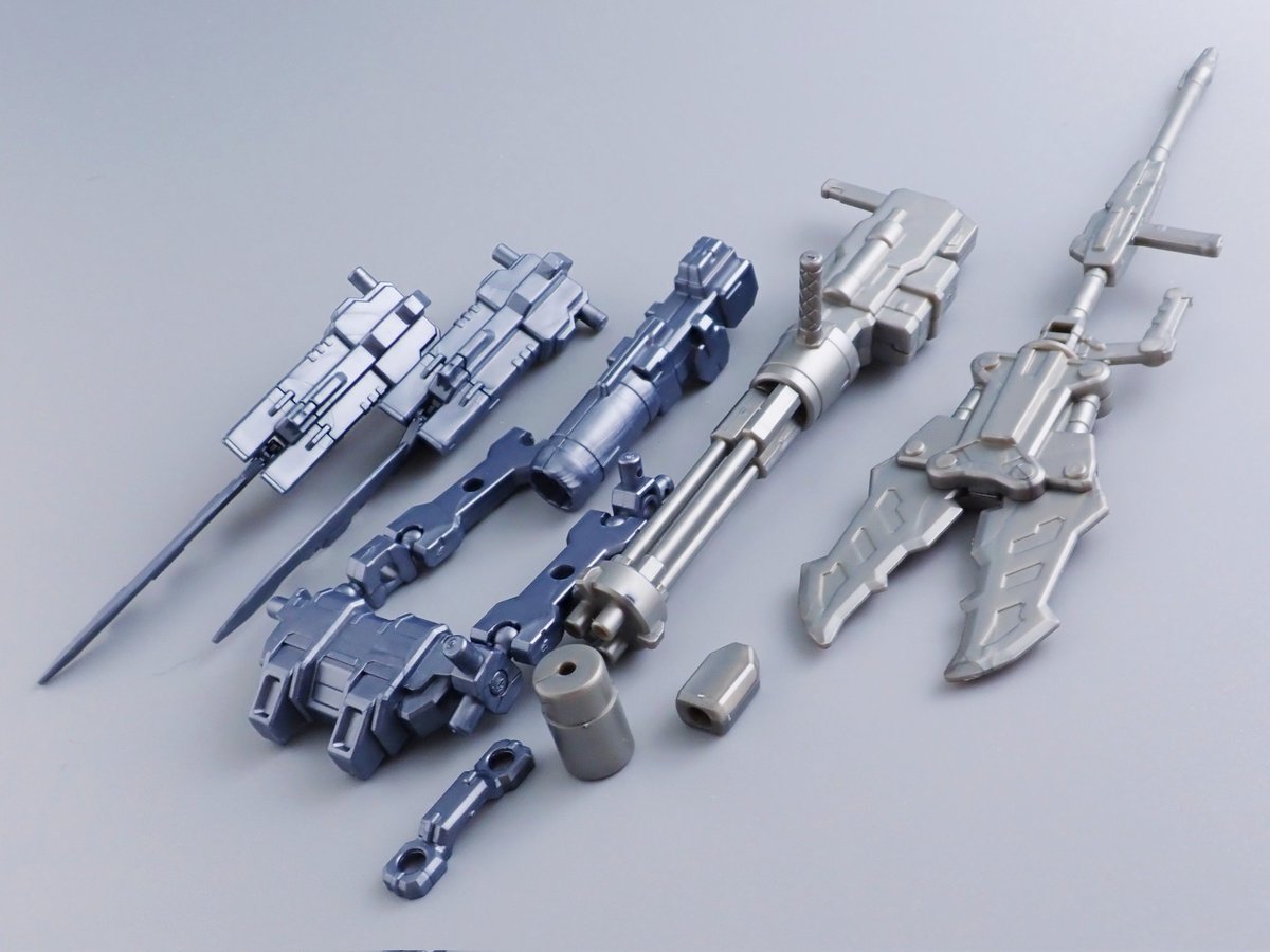 ガンプラ一番くじ 下位賞の武器セット これセットごとにメタリックの