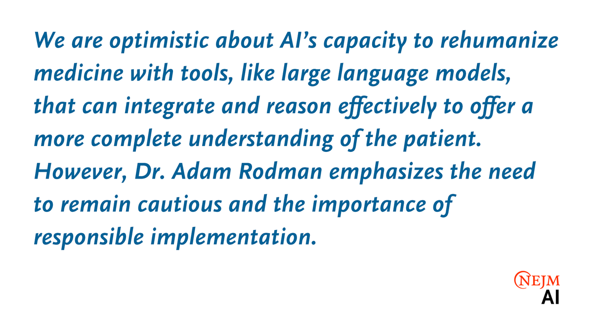 NEJM AI tweet media