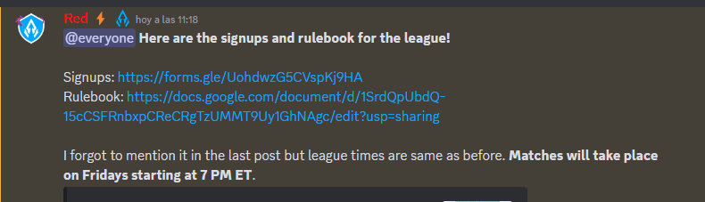 Santupea's tweet image. New info from the @AegisEsportsLoR League!

Signups: forms.gle/UohdwzG5CVspKj… 

Rulebook: docs.google.com/document/d/1Sr…

Important fact from @IAmAegisRed: "League times are same as before. Matches will take place on Fridays starting at 7 PM ET."

#LoR #LegendsOfRuneterra @PlayRuneterra