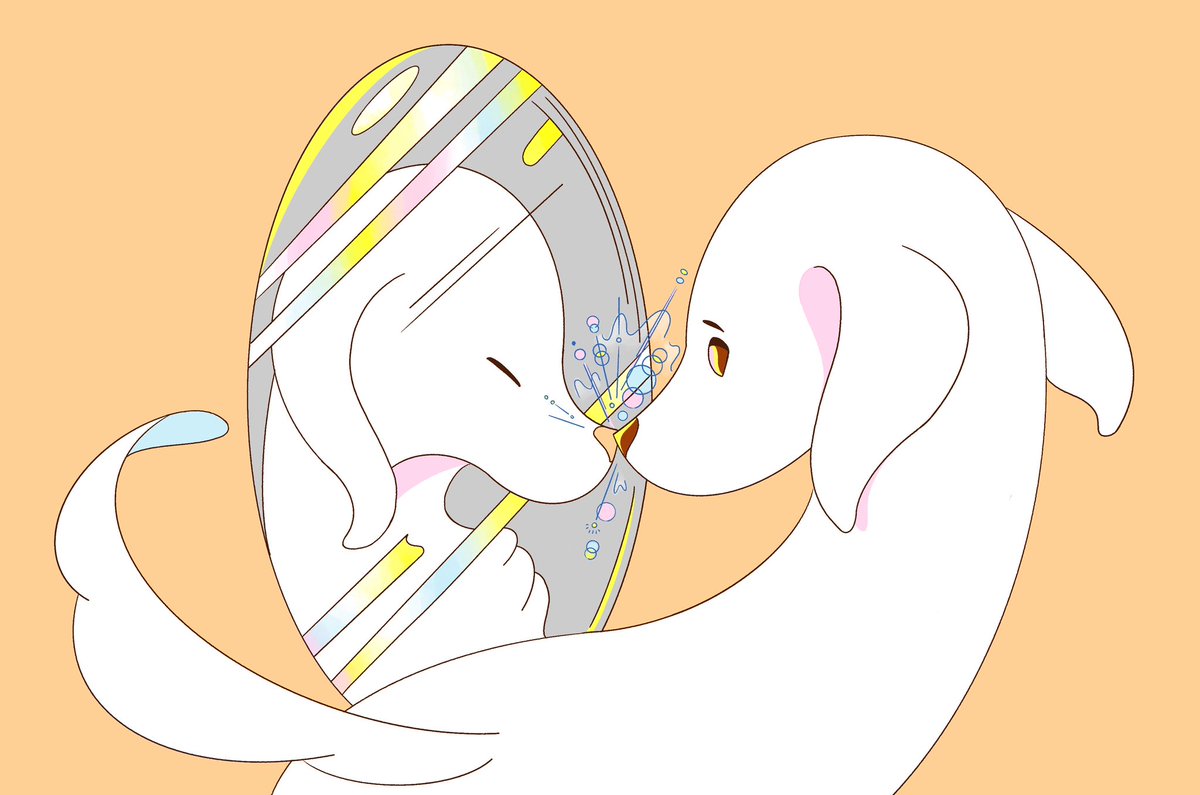 「2人でひとつ。 #sketch」|こみひかるこ Illustrator_個展7月のイラスト