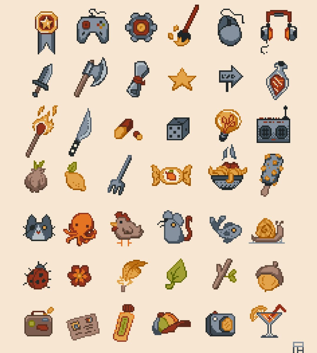fafodill's tweet photo. And then I made more but in pixel this time ! https://t.co/mxGNwKSv6P