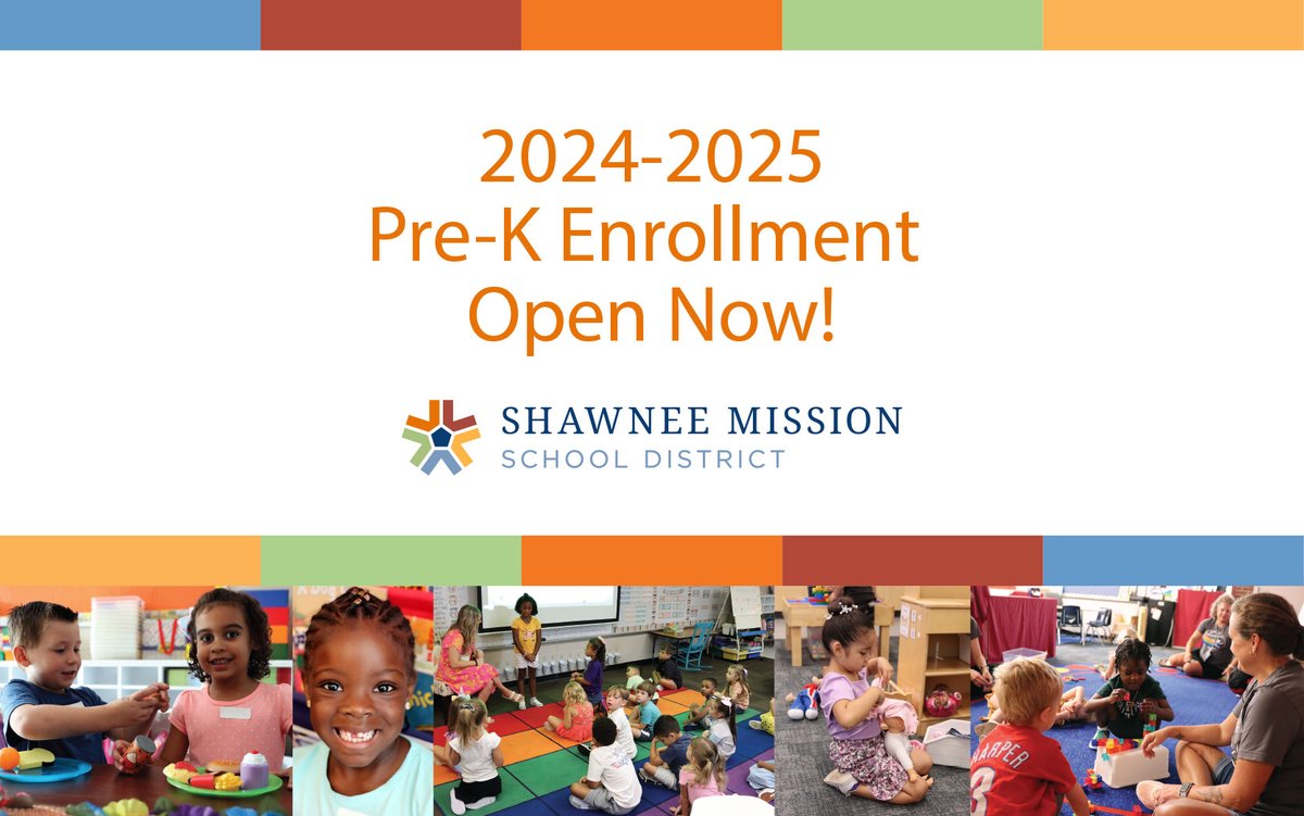 🚀Exciting news! There are still spots available in the 2024-2025 Pre-K program!  Give your child a head start on their learning journey. ✨🎒 Enroll now and join our vibrant community of young learners! #ALLinSMSD #OneShawneeMission smsd.org/about/news-arc…