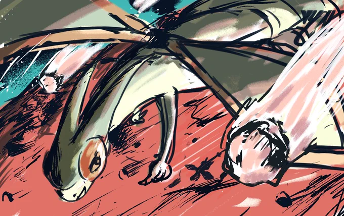 遅くなったけど悔しくも二次審査を通らなかったフライゴンとそのラフ これを描いたときより今上手くなってるはずなので次回はもっと頑張る 戻れフライゴン、よくやった! #PTCGIC2024