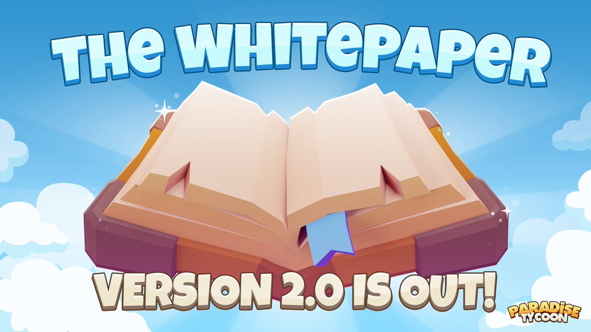 Tycoons, the Big Book has received a major upgrade! 📒🌴

From in-depth analyses for the strategists to stunning visuals for the dreamers, this is your ultimate guide!

Dive into the 100-pages that unveils every detail of the World of Paradise Tycoon!👇
whitepaper.paradisetycoon.com