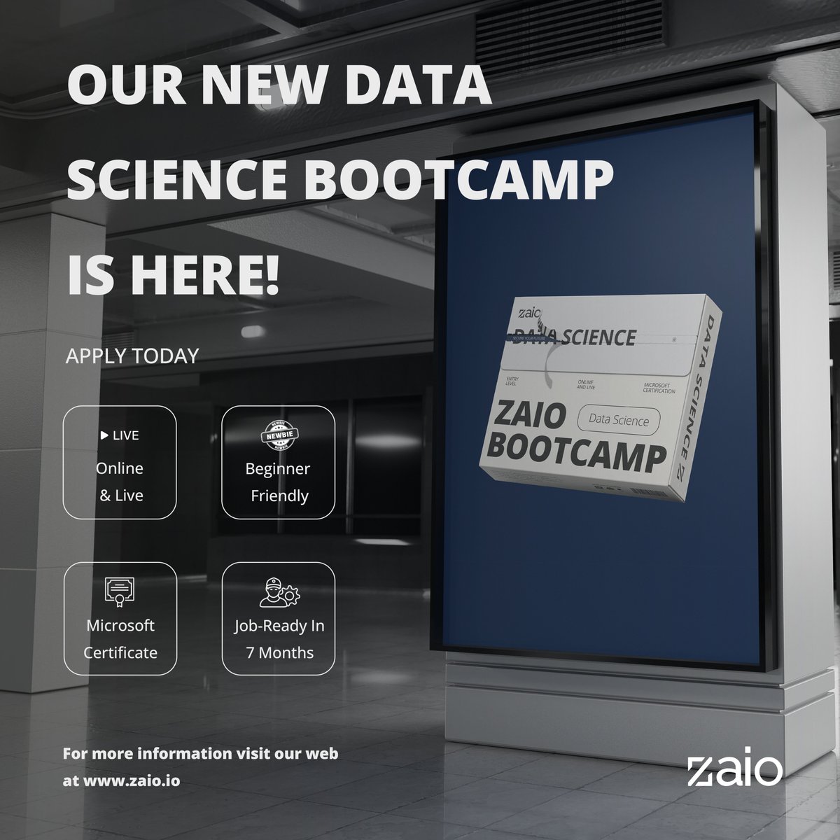 zaiotech's tweet photo. Whether you're a complete newbie or looking to level up, Zaio's Data Science Bootcamp has you covered.
Start your data-driven career journey today! 💻📊
#DataScience #Bootcamp #TechCareers #OnlineLearning #Zaio #FutureOfTech #CareerGrowth https://t.co/gaLpo1MywI