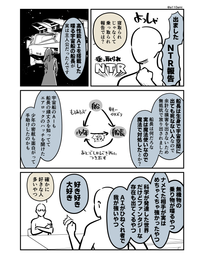 新連載を考える漫画家と編集のオリジナル漫画(のネーム )
好きな展開発表先生編(3/3) 