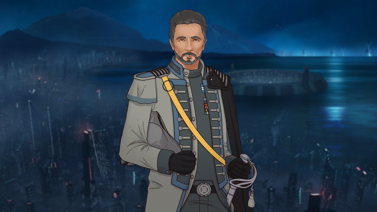 Commander-in-Chief of the Centran Defence Force through the Frontier War, Fleet Admiral Darius Farren is a charismatic man who's influence grows by the day.

Portrayed by #StarTrek's Dominic Keating, meet Darius Farren tommorrow with the public release of #TheSojourn: S2V1.