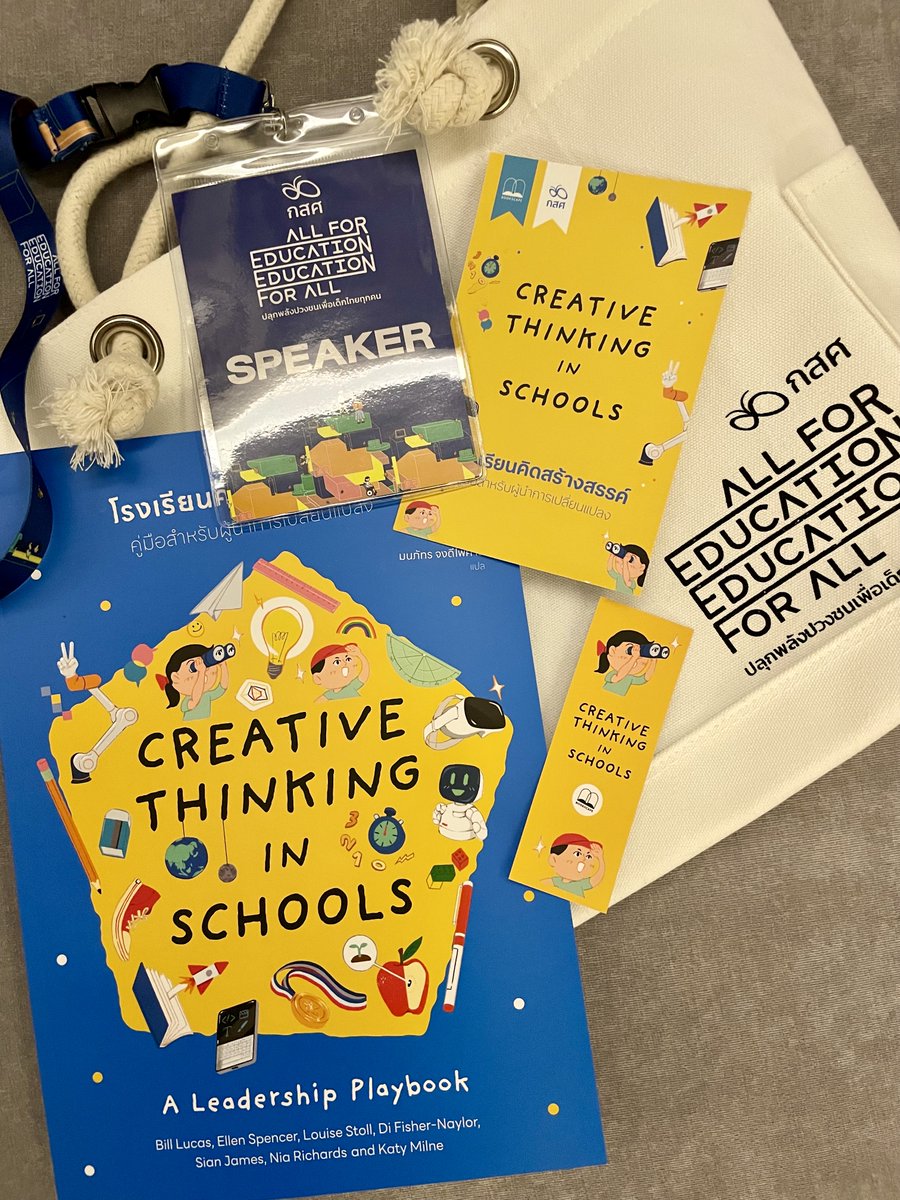 Nia Richards FRSA 🕊 (@niarichards1) on Twitter photo Creative Thinking in Schools: A Leadership Playbook has now launched in Thailand🚀<a href="/LeadingforCT/">Leading for Creative Thinking</a>
Each delegate received a copy on today's opening day of <a href="/EEF_Thailand/">Equitable Education Fund (EEF), Thailand</a> All for Education, Education for All conference.
🙏<a href="/kraiyos26/">Kraiyos</a> <a href="/LucasLearn/">Professor Bill Lucas</a> <a href="/CrownHousePub/">Crown House Publishing</a> <a href="/CCEinsights/">ALPHACOlN</a> Creative Thinking in Schools: A Leadership Playbook has now launched in Thailand🚀<a href="/LeadingforCT/">Leading for Creative Thinking</a>
Each delegate received a copy on today's opening day of <a href="/EEF_Thailand/">Equitable Education Fund (EEF), Thailand</a> All for Education, Education for All conference.
🙏<a href="/kraiyos26/">Kraiyos</a> <a href="/LucasLearn/">Professor Bill Lucas</a> <a href="/CrownHousePub/">Crown House Publishing</a> <a href="/CCEinsights/">ALPHACOlN</a>
