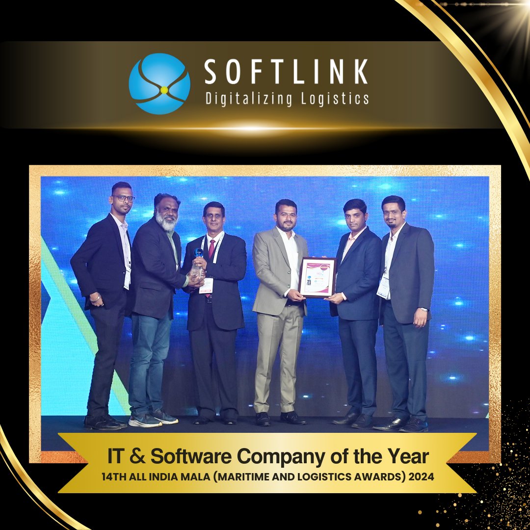 Softlinkglobal's tweet image. We’ve done it again 12 years in a row! Being named 𝗜𝗧 &amp;amp; 𝗦𝗼𝗳𝘁𝘄𝗮𝗿𝗲 𝗖𝗼𝗺𝗽𝗮𝗻𝘆 𝗼𝗳 𝘁𝗵𝗲 𝗬𝗲𝗮𝗿 at #MALA2024 is a recognition that reflects the trust of our clients and the unwavering dedication of our team. 🏆

#Logistics #SoftlinkGuarantee #FreightForwarding