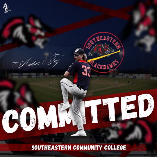 I am very excited to announce my commitment to further my academic and baseball career at Southeastern CC. I would like to thank my family, teammates, and coaches that have helped me along the way! <a href="/SCCBlackhawksBB/">Southeastern CC BSB</a>