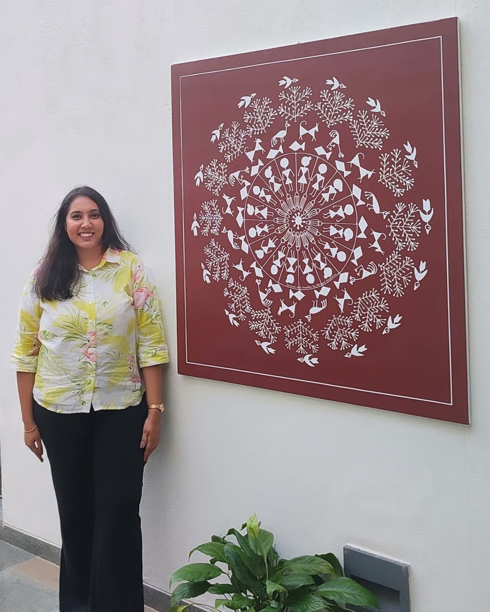 Mrunal Kulkarni (@mrunalnkulkarni) on Twitter photo Honoured to have my artwork exhibited on the beautiful <a href="/NCBS_Bangalore/">National Centre for Biological Sciences</a> campus!
This Warli Art style mandala depicts life during the covid pandemic.
If you are at NCBS, Please do check it out! It is placed on the 2nd floor of SLC, adjacent to faculty lounge. Honoured to have my artwork exhibited on the beautiful <a href="/NCBS_Bangalore/">National Centre for Biological Sciences</a> campus!
This Warli Art style mandala depicts life during the covid pandemic.
If you are at NCBS, Please do check it out! It is placed on the 2nd floor of SLC, adjacent to faculty lounge.
