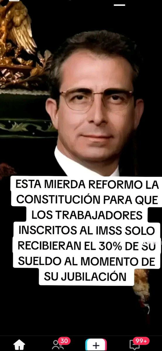 LE REDUJO LA PENSION A LOS MEXICANOS ‼️

SABIAS QUE ZEDILLO RECIBE  100% DE SU PENSION POR BANXICO
133 MIL  MENSUALES ‼️

HEMOS TENIDO RATAS QUE LE QUITAN AL PUEBLO SUS DERECHOS Y ELLOS SALEN MILLONARIOS‼️

#NiPerdonNiOlvido