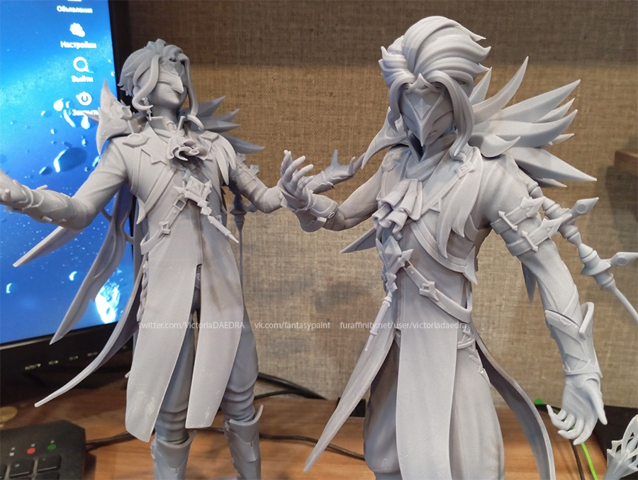 VictoriaDAEDRA's tweet photo. №5 and №6 Dottore clones in my collection 
#Dottore #GenshinImpact https://t.co/DIkNeicmE1