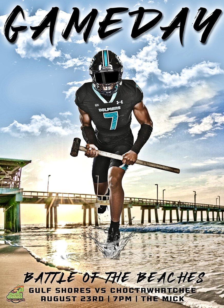 GSHSDolphins's tweet photo. You know what 🗓️ it is!
LET’S GO‼️
🐬🏈🏖️☀️😎
⁦@GCMSportsAL⁩ 
⁦@DexPreps⁩ 
⁦@HSFBamerica⁩ 
⁦@HallTechSports1⁩ 
⁦@AL_Recruiting 
⁦@PrepsNet⁩ 
⁦@BamaHSNews⁩ 
@DownSouthFb1 https://t.co/EaKkX68Tha
