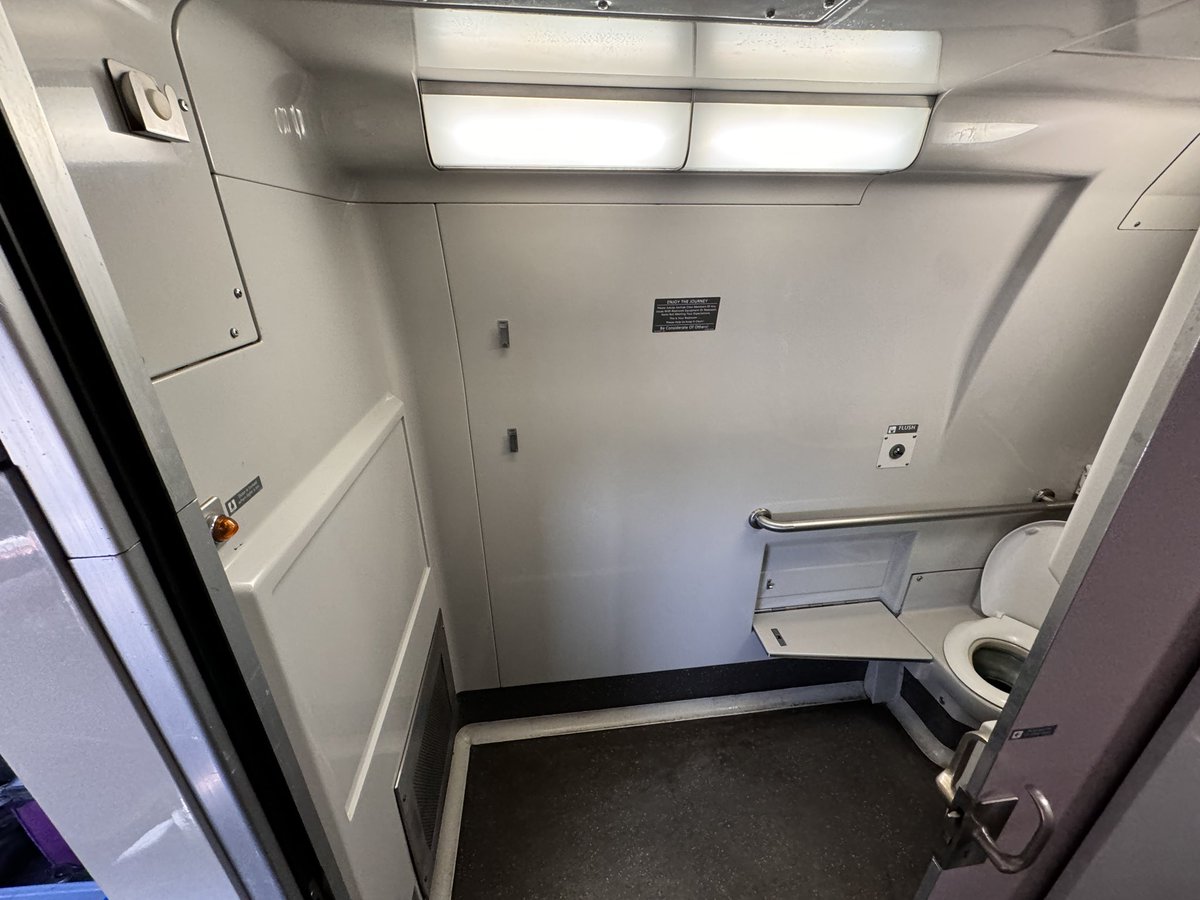 Did you know <a href="/Amtrak/">Amtrak</a> doesn’t have baby changing tables? 

When I asked what Amtrak’s recommended procedure was for changing my baby onboard our 4-hour ride to Boston, I was told to “ask my wife.” 

C’mon guys, we can do better than this.