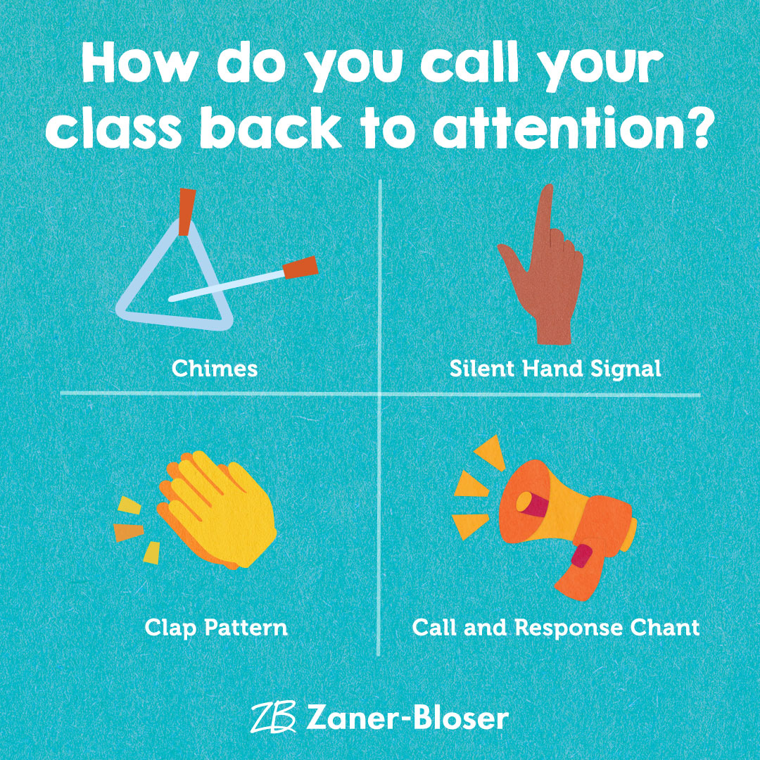 1, 2, 3, 👀on me! What are your favorite classroom callbacks or attention getters?
