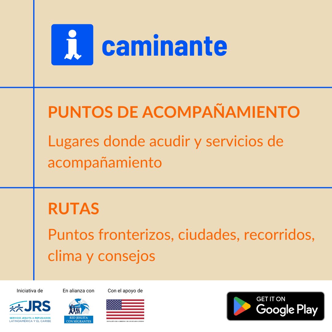 👣 INFOCAMINANTE: Tu apoyo en cada paso de tu migración 🌍
 
Con #Infocaminante, puedes conocer:
📍 Puntos de acompañamiento
🗺 Posibles rutas
📱 ¡Disponible con información de 13 países!
 
Descarga👉infocaminante.com
Web👉infocaminante.web.app