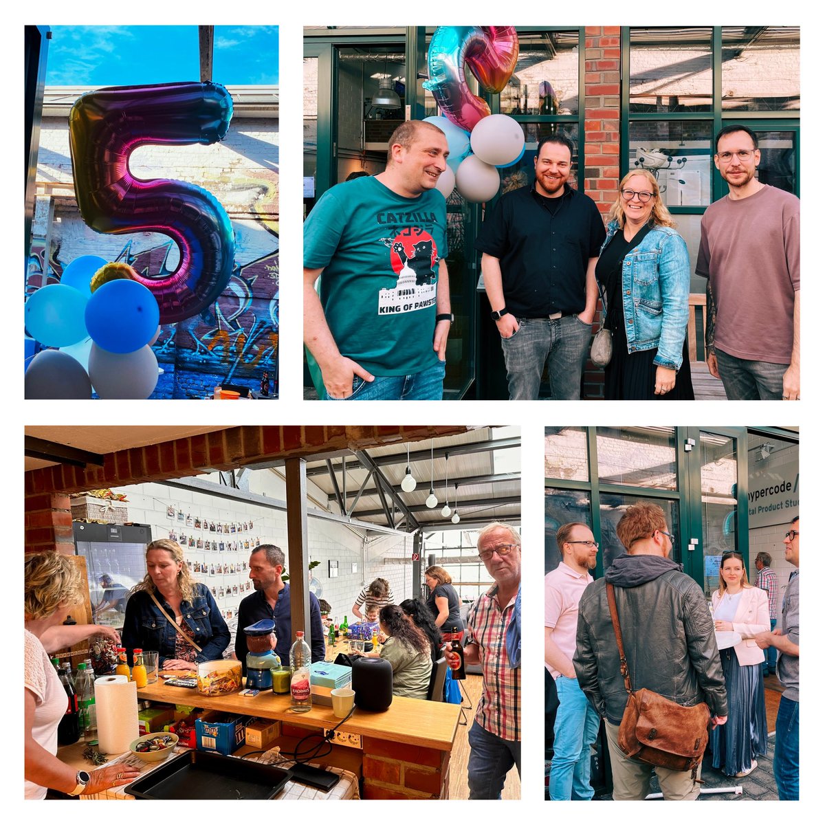HypercodeStudio's tweet image. 𝟱 𝗝𝗮𝗵𝗿𝗲 𝗛𝘆𝗽𝗲𝗿𝗰𝗼𝗱𝗲!
Im Juli war es soweit: Wir durften unseren 5. Geburtstag feiern! Und das haben wir zusammen mit mehr als 50 unser Kolleg*innen samt Familien und Freunden auch getan.
Mehr und Bewegtbild in unserem Blog: hypercode.de/blog/5-jahre-h…